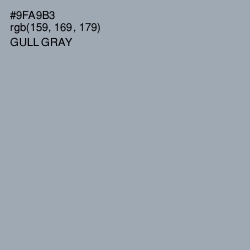 #9FA9B3 - Gull Gray Color Image